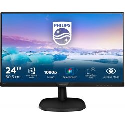 Moniteur PHILIPS 23.8", IPS, 5ms, VGA/DVI/HDMI - 241V8LAB/00