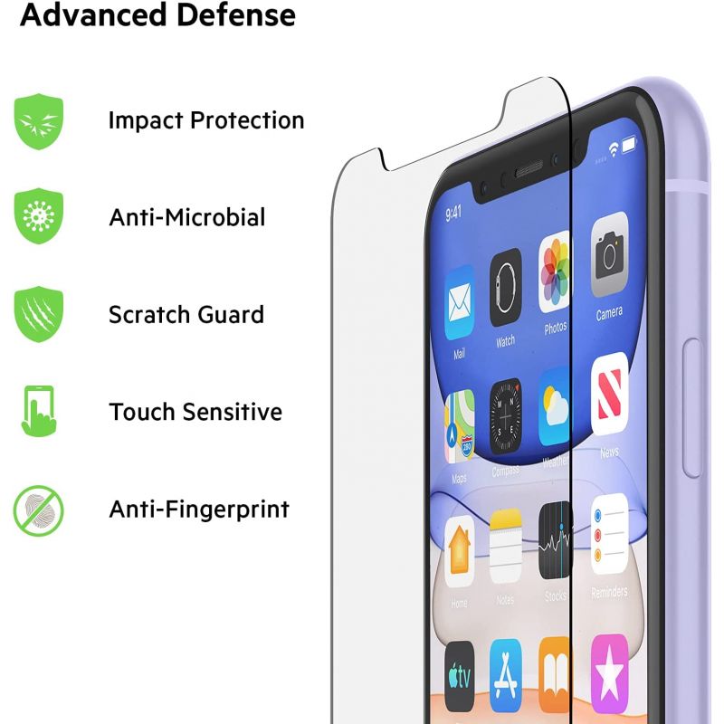 BELKIN Protection d'écran Verre trempé pour Iphone 11 et XR - F8W948ZZ-AM -  CARON Informatique - Calais
