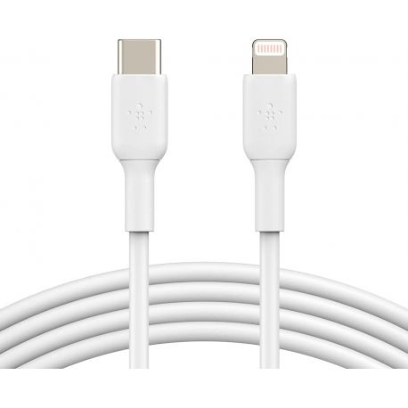 BELKIN Câble USB-C vers Lightning MFI Apple 1m - certifié MFI