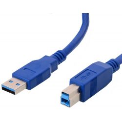 Câble USB 3.0 en 5m série A à série B, débit 4.8Gb/s