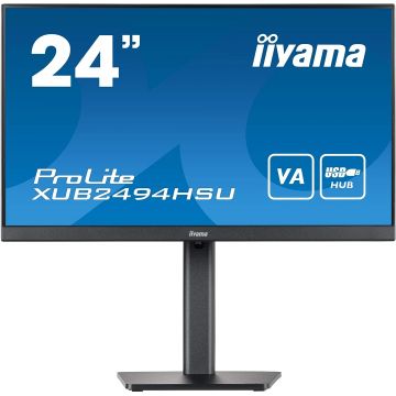 Moniteur 24 "Iiyama ProLite XUB2493HS-B6, IPS, 4ms, HDMI/DP