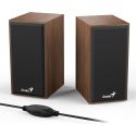 Enceintes Genius SP-HF180, 6w RMS, marron, USB