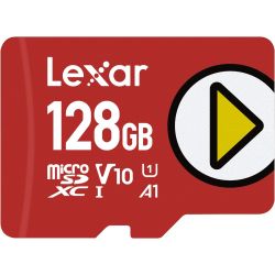 microSD 128Go LEXAR - Class 10 jusqu'à 150Mb/s - LMSPLAY128G-BNNNG