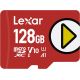 Carte microSD 128Go LEXAR - Class 10 jusqu'à 150Mb/s - LMSPLAY128G-BNNNG