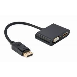 Adaptateur Displayport vers HDMI VGA - GEMBIRD A-DPM-HDMIFVGAF-01