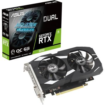 ASUS Dual -RTX3050-O6G NVIDIA GeForce RTX3050 6 GB GDDR6 - 90YV0K60-M0NA00