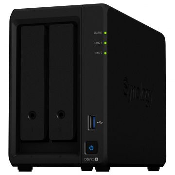 Serveur NAS Synology DS720+, pour 2 HDD SATA, Raid