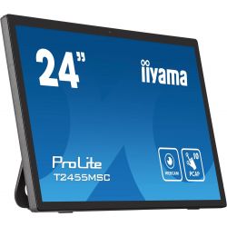 Moniteur 24" Iiyama ProLite T2455MSC-B1 tactile 10 points - HDMI - DisplayPort