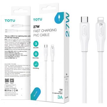 Câble Adata USB vers Lightning en 1m, TOTU 27W