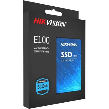 SSD 512Go SATA HIKVISION E100 SATA - 3D TLC 550Mb/s - HS-SSD-E100/512G