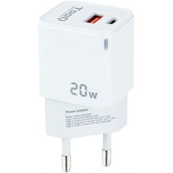 Chargeur TOOQ 20W - USB & USB-C - TQWC-QCPD20