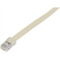 Cable réseau 15m ethernet RJ45 - plut - ivoire - 100Mb -925800