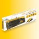 Pack 2en1 (Clavier/Souris) sans fil Advance Pep'S (Jaune/Noir) - CLS-SMT-YE