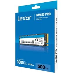 SSD 500Go Lexar NM610 PRO - NVMe M.2 Type 2280 - LNM610P500G-RNNNG