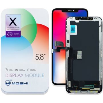 Ecran LCD + Vitre Tactile noir iPhone X - MOSHI