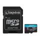 microSD 512Go KINGSTON 512GB microSDXC Canvas Go Plus 170R A2 U3 V30 Card + ADP