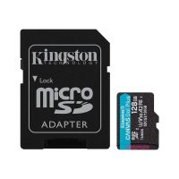 microSDXC 128Go KINGSTON Canvas Go Plus 170R A2 U3 V30 Card + ADP - SDCG3/128GB