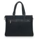 Sacoche affaire ordinateur 15,6" multi compartments simili cuir noir - 71012