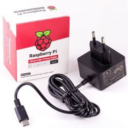 Raspberry Pi Foundation Official Black Raspberry Pi 5.1V/3A PSU