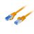 Cable réseau 2m ethernet RJ45 Cat6A S/FTP, Orange