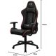 Fauteuil AeroCool AC110 Air, Noir/Rouge