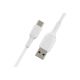 Pack Twin BELKIN Câble USB USB-C - 1 mètre - PVC - blanc- CAB001BT1MWH2PK