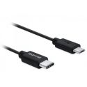 Axxbiz CableBiz-C004B Câble USB-C vers micro B 1m - noir