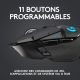 Souris Logitech G502 LIGHTSPEED, sans fil, 11 boutons - 910-005568