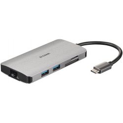 Station d'accueil D-LINK USB-C 8-en-1 HDMI SD /microSD