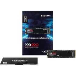 SAMSUNG 990 PRO SSD 1To M.2 NVMe PCIe 4.0 - MZ-V9P1T0BW