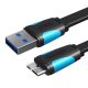 Câble USB 3.0 en 1m, A mâle vers micro B, débit 4.8Gb/s - VENTION VAS-A12-B100