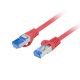 Câble réseau 50cm ethernet RJ45 S/FTP Cat 6A, Rouge - PCF6A-10CC-0050-R