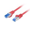 Câble réseau 50cm ethernet RJ45 S/FTP Cat 6A, Rouge - PCF6A-10CC-0050-R