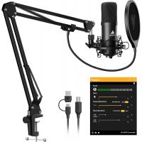 Microphone avec pied Maono A04E USB - Gamer Youtubeur