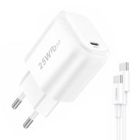 Chargeur USB-C 25W FONENG - 1x USB EU40 + câble USB C