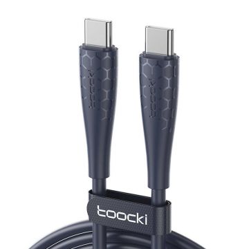 Câble USB-C vers USB-C Toocki TXCTT3- LB03, 1 m, FC 240 W (bleu)