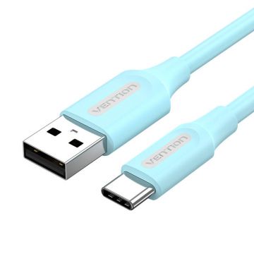 Câble USB 2.0 A vers USB-C Vention COKSF 1 m 3 A Bleu clair