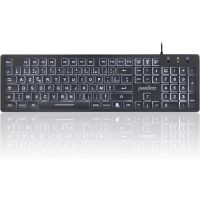 Clavier Perixx PERIBOARD-317, grandes lettres, USB