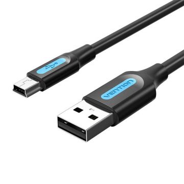 Câble USB 2.0 A vers Mini-B Vention COMBD 0,5 m PVC noir