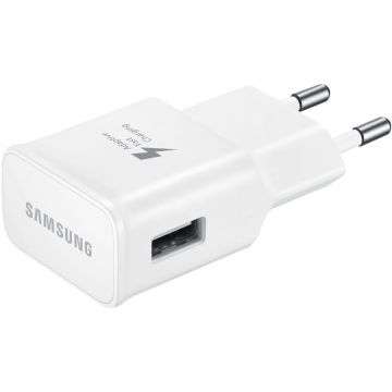 Chargeur Samsung pour smartphone ou tablette, 2A max, noir ou blanc