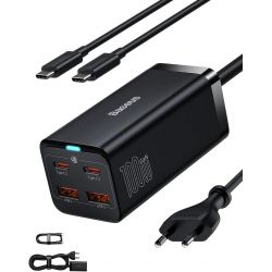 Chargeur USB secteur Baseus GaN3 Pro 4 Ports 2x ports USB-A + 2x ports USB-C 100W - CCDK100UE