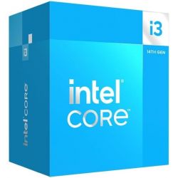 CPU Intel Core i3 14100F, 3.5Ghz, 12Mo, 58/110W, 10nm, 4 coeurs - Tray