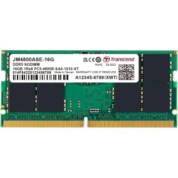 Sodimm 16Go DDR5 4800MHz Transcend - JM4800ASE-16G