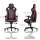 Siège Gamer Noblechairs Epic Mousesports edition, noir rouge