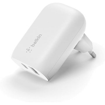 Chargeur BELKIN, 37W, blanc, USB-A USB-C - WCB007VFWH