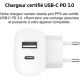 Chargeur BELKIN, 37W, blanc, USB-A USB-C - WCB007VFWH