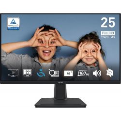 Moniteur 25" MSI Pro MP251 - IPS - FullHD 1080p - 100Hz - VGA HDMI - 9S6-3PC2CM-002