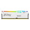 DIMM 16Go DDR5 6000Mhz RGB - KINGSTON FURY BEAST blanche - KF560C36BWE2A-16