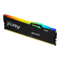 DIMM 16Go DDR5 6000Mhz RGB - KINGSTON FURY BEAST Noire - KF560C30BBA-32