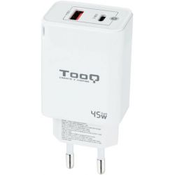 Chargeur TOOQ 45W - USB & USB-C - TQWC-GANQCPD45WT